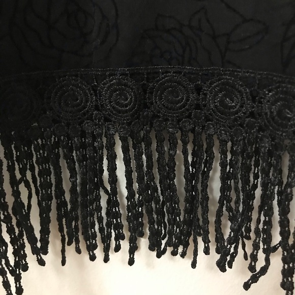 NWOT BLACK VELVET UNIQUE BLOUSE - Picture 9 of 12